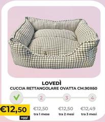 Lovedi - Cuccia Rettangolare Ovatta 