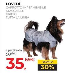 Lovedi - Cappetto Impermeabile Staccabile Grigio