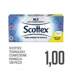 Scottex - Tovaglioli Confezione Famiglia 128 Pezzi