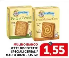 Mulino Bianco - Fette Biscottate Speciali Cereali/Malto Orzo