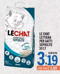 Le Chat - Lettiera Per Gatti Sepiolite
