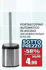 Portascopino Automatico In Acciaio Portascopino Automatico In Acciaio