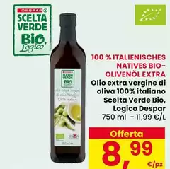 Bio - Olio Extra Vergine Di Oliva 100% Italiano Scelta Verde , Logico