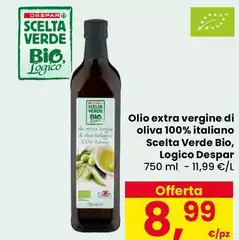 Bio - Olio Extra Vergine Di Oliva 100% Italiano Scelta Verde