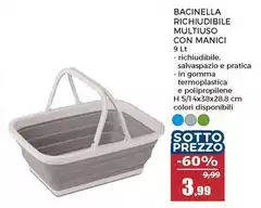 Bacinella Richiudibile Multiuso Con Manici Bacinella Richiudibile Multiuso Con Manici