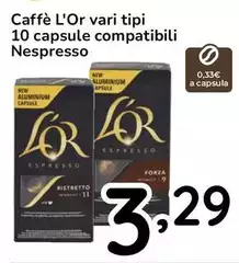 L'Or - Caffè 10 Capsule Compatibili Nespresso
