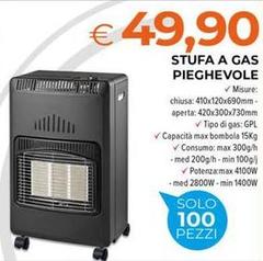 Max - Stufa A Gas Pieghevole