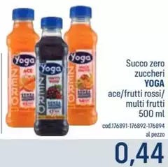 Yoga - Succo Zero Zuccheri Ace