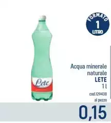Lete - Acqua Minerale Naturale Lete - Acqua Minerale Naturale