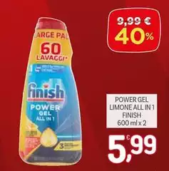 Finish - Power Gel Limone All In 1