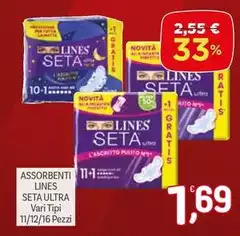 Lines - Assorbenti Seta Ultra