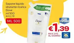 Dove - Sapone Liquido Idratante Ricarica