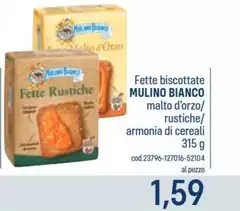 Mulino Bianco - Fette Biscottate Malto D'orzo