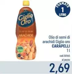 Carapelli - Olio Di Semi Di Arachidi Giglio Oro
