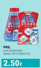 Pril - Cura Lavastoviglie Liquido 250 Ml/tabs 3 Pz Pril - Cura Lavastoviglie Liquido 250 Ml/tabs 3 Pz