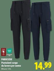 Parkside - Pantaloni Cargo Da Lavoro Per Uomo