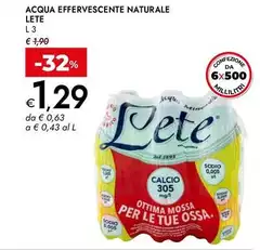 Lete - Acqua Effervescente Naturale Lete - Acqua Effervescente Naturale