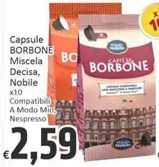 Caffe borbone - Capsule Miscela Decisa, Nobile
