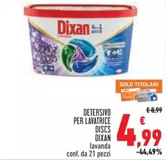 Dixan - Detersivo Per Lavatrice Discs