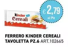 Kinder - Ferrero Cereali Tavoletta Kinder - Ferrero Cereali Tavoletta