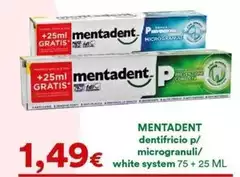 Mentadent - Dentifricio P