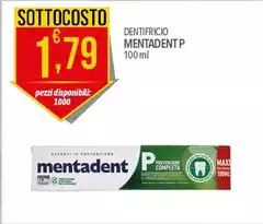 Mentadent - Dentifricio P