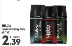 Malizia - Deodorante Spray Uomo