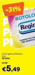Regina - Carta Igienica Rotoloni Regina - Carta Igienica Rotoloni