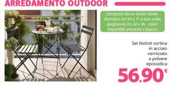 Outdoor - Set Bistrot Cortina In Acciaio Verniciato A Polvere Epossilica