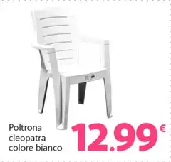 Poltrona Cleopatra Colore Bianco Poltrona Cleopatra Colore Bianco