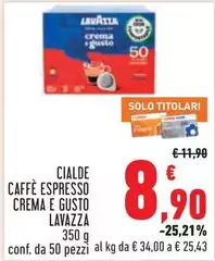 Lavazza - Cialde Caffè Espresso Crema E Gusto