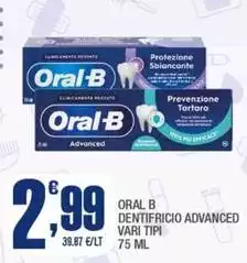 Oral b - Dentifricio Advanced Oral b - Dentifricio Advanced