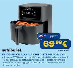 Nutribullet - Friggitrice Ad Aria Crisplite Nba0611DG