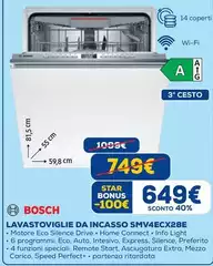 Bosch - Lavastoviglie Da Incasso SMV4ECX28E