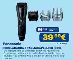 Panasonic - Regolabarba E Tagliacapelli Er-gb61