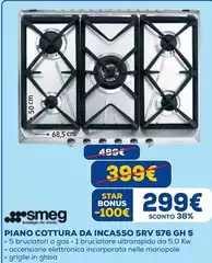 Smeg - Piano Cottura Da Incasso Srv 576 Gh 5