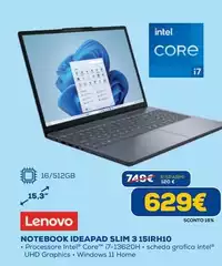 Lenovo - Notebook Ideapad Slim 3 15IRH10