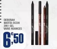 Deborah - Matita Occhi 2in 1 Gel Deborah - Matita Occhi 2in 1 Gel