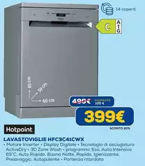 Hotpoint - Lavastoviglie Hfc3c41cwx