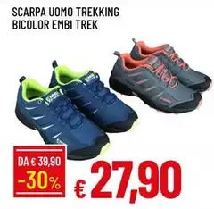 Scarpa Uomo Trekking Bicolor Embi Trek