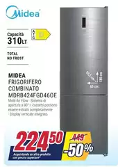 Midea - Frigorifero Combinato MDRB424FGD46OE Midea - Frigorifero Combinato MDRB424FGD46OE