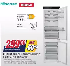 Hisense - Frigorifero Combinato Da Incasso HBI54250E Hisense - Frigorifero Combinato Da Incasso HBI54250E