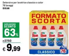 Dixan - Detersivo Per Lavatrice Classico O Color