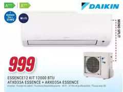 Daikin - Monosplit 12000BTu Essence ARXD35A + ATXD35A Condizionatore Fisso