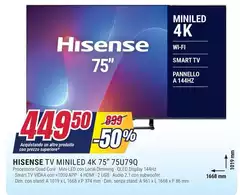 Hisense - Tv Miniled 4K 75" 75U79Q