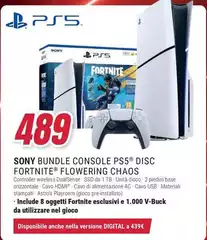 Sony - Console Ps5 Disc Fortnite Flowering Chaos