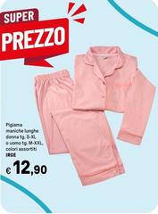 Irge - Pigiama Maniche Lunghe Donna O Uomo