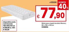 Chimera - Materasso Singolo Bordato Memory Chimera - Materasso Singolo Bordato Memory