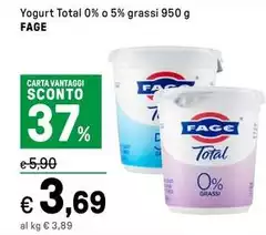 Fage - Yogurt Total 0% O 5% Grassi