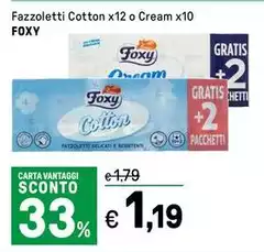 Foxy - Fazzoletti Cotton O Cream Foxy - Fazzoletti Cotton O Cream